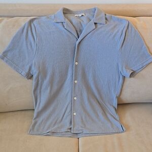 Madewell Blue Casual Button Down Shirt